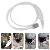 Homebrew Siphon Hose Manual Soft Plastic Syphon Tube Wine Beer Making Brewing Equipment ToolWhite