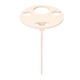 Wine Table Environmental Friendly Wooden Products Round Shape Collapsible Outdoor Wine Table - Side View