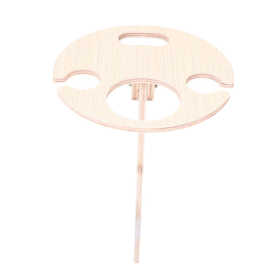 Wine Table Environmental Friendly Wooden Products Round Shape Collapsible Outdoor Wine Table