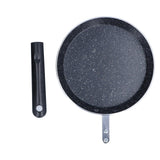 6in Frying Pan Flat Bottomed Pancake Pan Medical Stone Nonstick Frying Pan for Kitchen Induction Cooker - Top-Down View