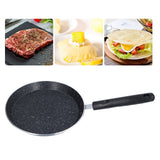 6in Frying Pan Flat Bottomed Pancake Pan Medical Stone Nonstick Frying Pan for Kitchen Induction Cooker - Extra Image
