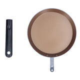 6in Frying Pan Flat Bottomed Pancake Pan Medical Stone Nonstick Frying Pan for Kitchen Induction Cooker