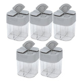 5pcs 4 in 1 Spice Container Seasoning Spice Shaker with Sealed Lid for Home Restaurant Kitchen - Low Angle