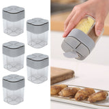 5pcs 4 in 1 Spice Container Seasoning Spice Shaker with Sealed Lid for Home Restaurant Kitchen