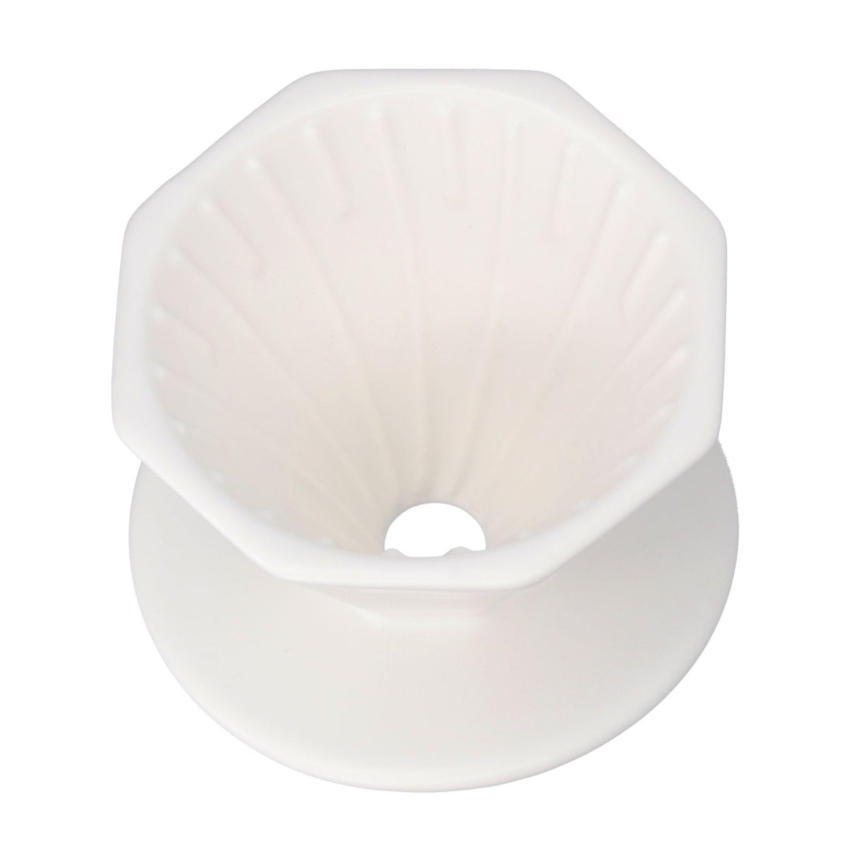 Coffee Dripper Ceramic Convenient Reliable Exquisite Portable Size Simple Design Pour Over Coffee DripperWhite