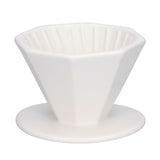 Coffee Dripper Ceramic Convenient Reliable Exquisite Portable Size Simple Design Pour Over Coffee DripperWhite