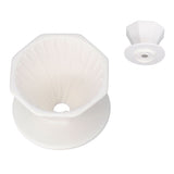 Coffee Dripper Ceramic Convenient Reliable Exquisite Portable Size Simple Design Pour Over Coffee DripperWhite - Extra Image