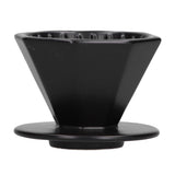 Coffee Dripper Ceramic Convenient Reliable Exquisite Portable Size Simple Design Pour Over Coffee DripperBlack