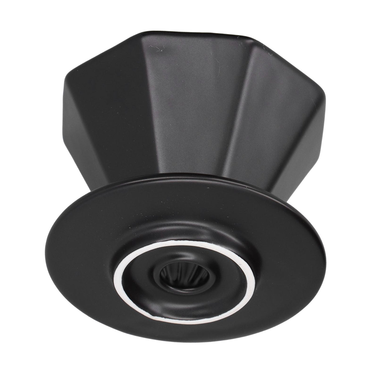 Coffee Dripper Ceramic Convenient Reliable Exquisite Portable Size Simple Design Pour Over Coffee DripperBlack