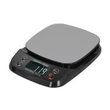 Kitchen Digital Scale Household Stainless Steel Rechargeable Baking Scale for Weighing Food Black5kg/0.1g - Front View