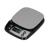Kitchen Digital Scale Household Stainless Steel Rechargeable Baking Scale for Weighing Food Black5kg/0.1g
