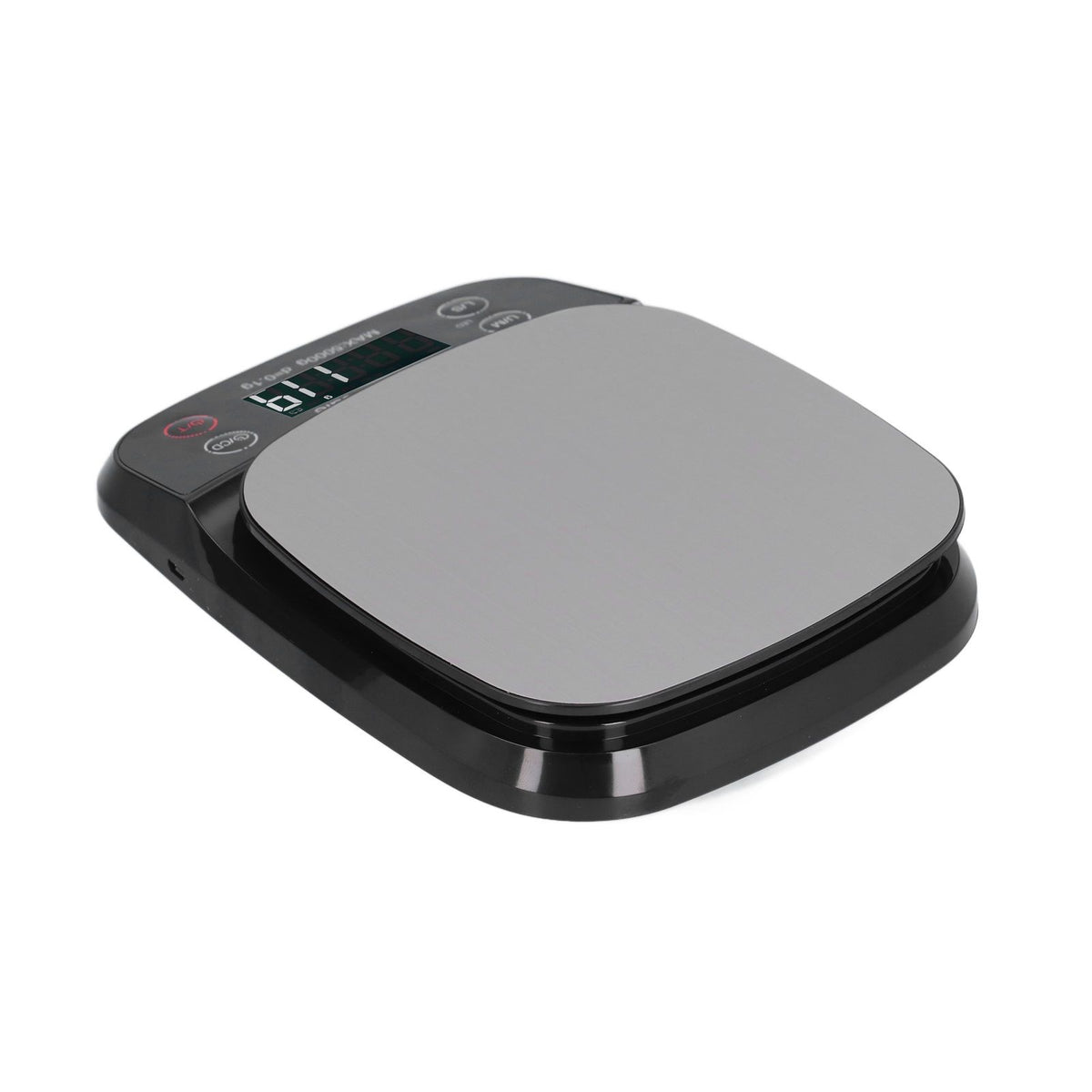 Kitchen Digital Scale Household Stainless Steel Rechargeable Baking Scale for Weighing Food Black5kg/0.1g