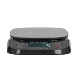 Kitchen Digital Scale Household Stainless Steel Rechargeable Baking Scale for Weighing Food Black10kg/1g