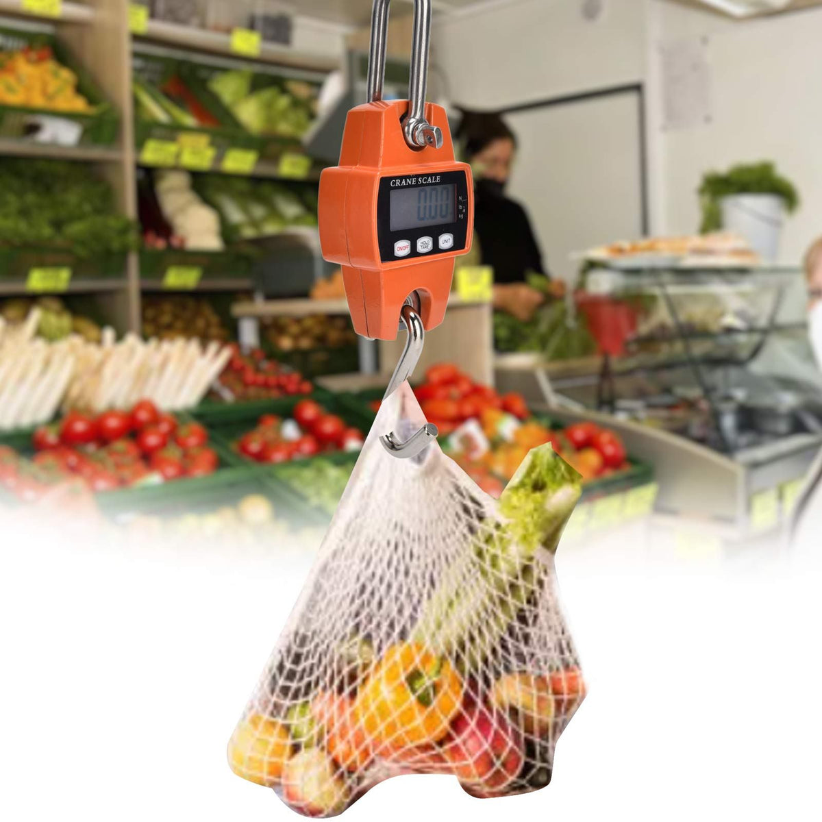 661.4lb Digital Hanging Scale Professional Small Digital Hanging Scale with Cast Aluminum Case
