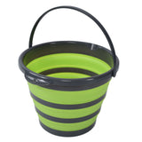 Collapsible Bucket Folding Portable Handheld Water Basin Container for Fishing Outdoor Use 10L - Side View