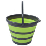 Collapsible Bucket Folding Portable Handheld Water Basin Container for Fishing Outdoor Use 10L - Top-Down View