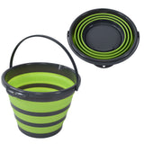 Collapsible Bucket Folding Portable Handheld Water Basin Container for Fishing Outdoor Use 10L
