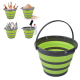 Collapsible Bucket Folding Portable Handheld Water Basin Container for Fishing Outdoor Use 10L - Extra Image