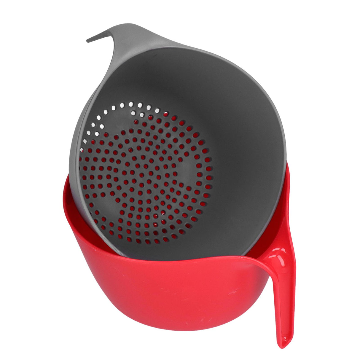 Plastic Strainer 2 in 1 Double Layer Detachable Large Capacity High Durability Nontoxic Food Strainer