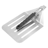 Pizza Peel Shovel Spatula Paddle Stainless Steel Foldable Slotted Transfer Pastry Tools Large - Side View