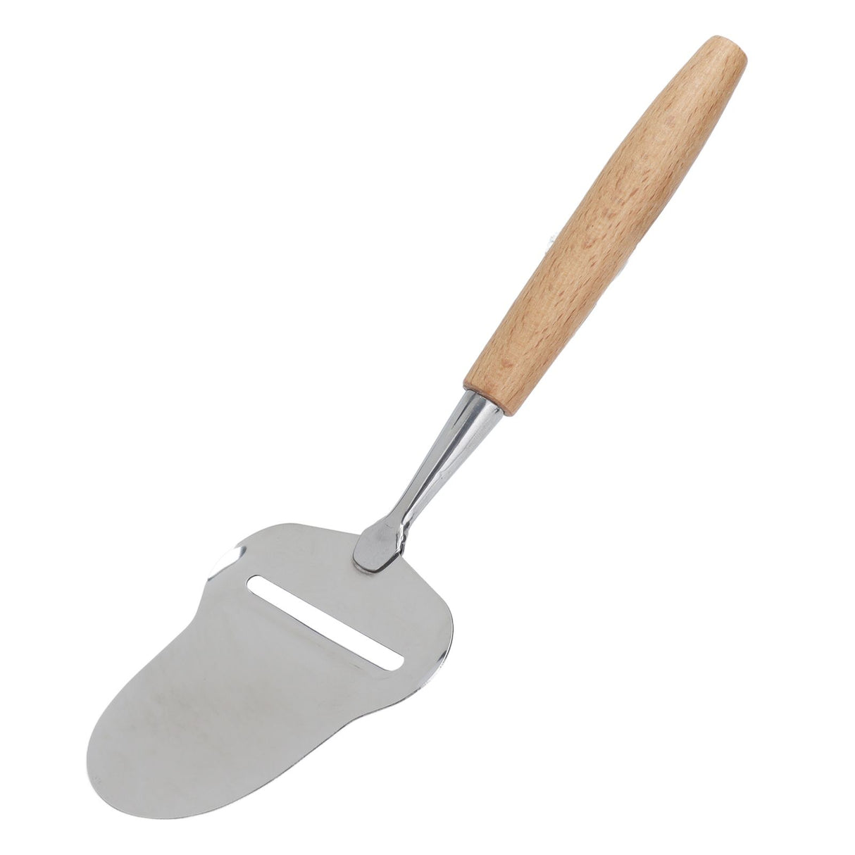 Wood Handle Cheese Spatula Stainless Steel Adjustable Thickness Cheese Planer for Semi Hard Cheese