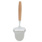 Wood Handle Cheese Spatula Stainless Steel Adjustable Thickness Cheese Planer for Semi Hard Cheese