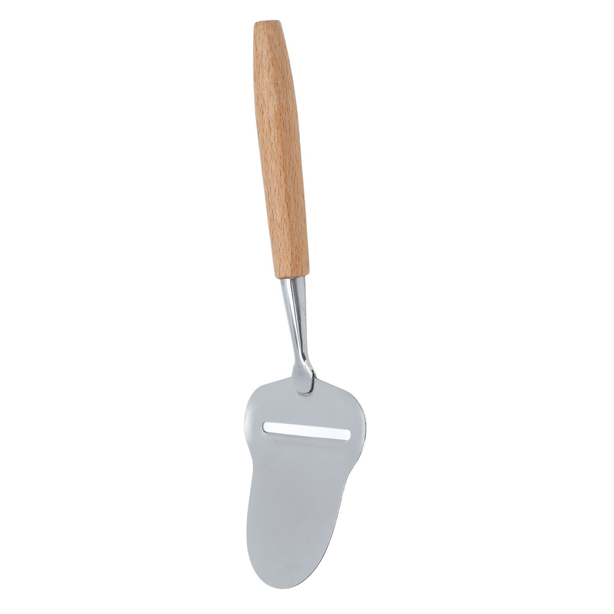 Wood Handle Cheese Spatula Stainless Steel Adjustable Thickness Cheese Planer for Semi Hard Cheese