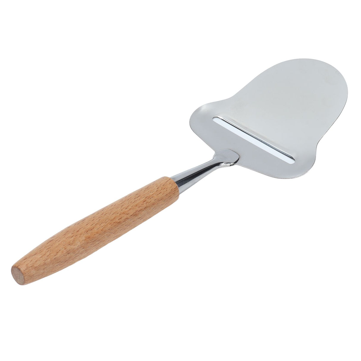 Wood Handle Cheese Spatula Stainless Steel Adjustable Thickness Cheese Planer for Semi Hard Cheese