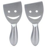 2pcs Cheese Plane Multifunctional Stainless Steel Smile Style Cheese Shaver for Kitchen Baking