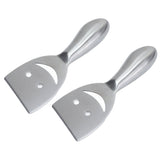 2pcs Cheese Plane Multifunctional Stainless Steel Smile Style Cheese Shaver for Kitchen Baking