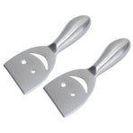 2pcs Cheese Plane Multifunctional Stainless Steel Smile Style Cheese Shaver for Kitchen Baking