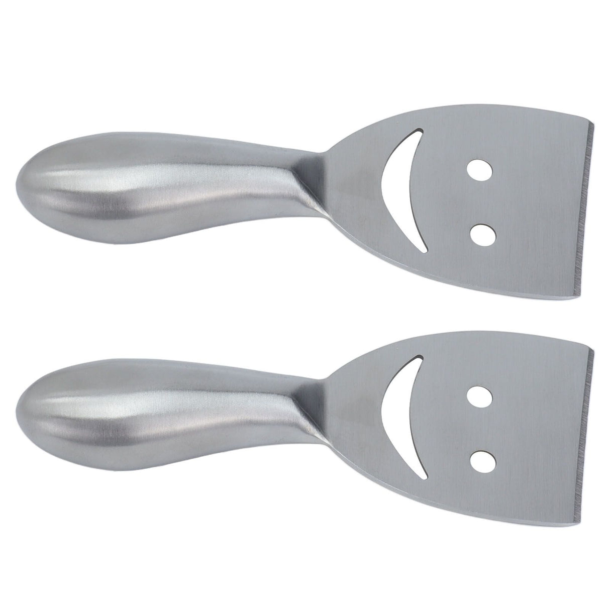2pcs Cheese Plane Multifunctional Stainless Steel Smile Style Cheese Shaver for Kitchen Baking