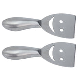 2pcs Cheese Plane Multifunctional Stainless Steel Smile Style Cheese Shaver for Kitchen Baking - Side View