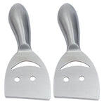 2pcs Cheese Plane Multifunctional Stainless Steel Smile Style Cheese Shaver for Kitchen Baking