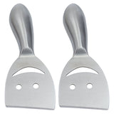 2pcs Cheese Plane Multifunctional Stainless Steel Smile Style Cheese Shaver for Kitchen Baking - 45-Degree Angle