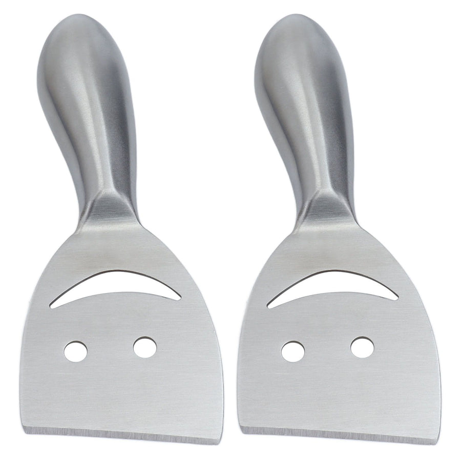 2pcs Cheese Plane Multifunctional Stainless Steel Smile Style Cheese Shaver for Kitchen Baking
