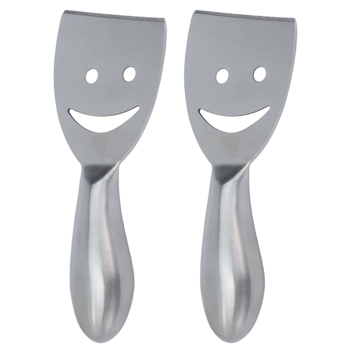 2pcs Cheese Plane Multifunctional Stainless Steel Smile Style Cheese Shaver for Kitchen Baking