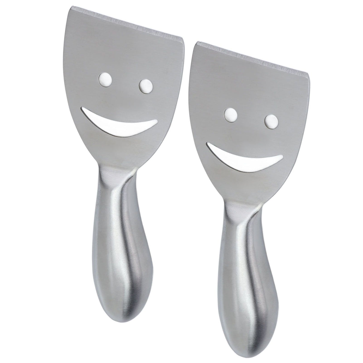 2pcs Cheese Plane Multifunctional Stainless Steel Smile Style Cheese Shaver for Kitchen Baking