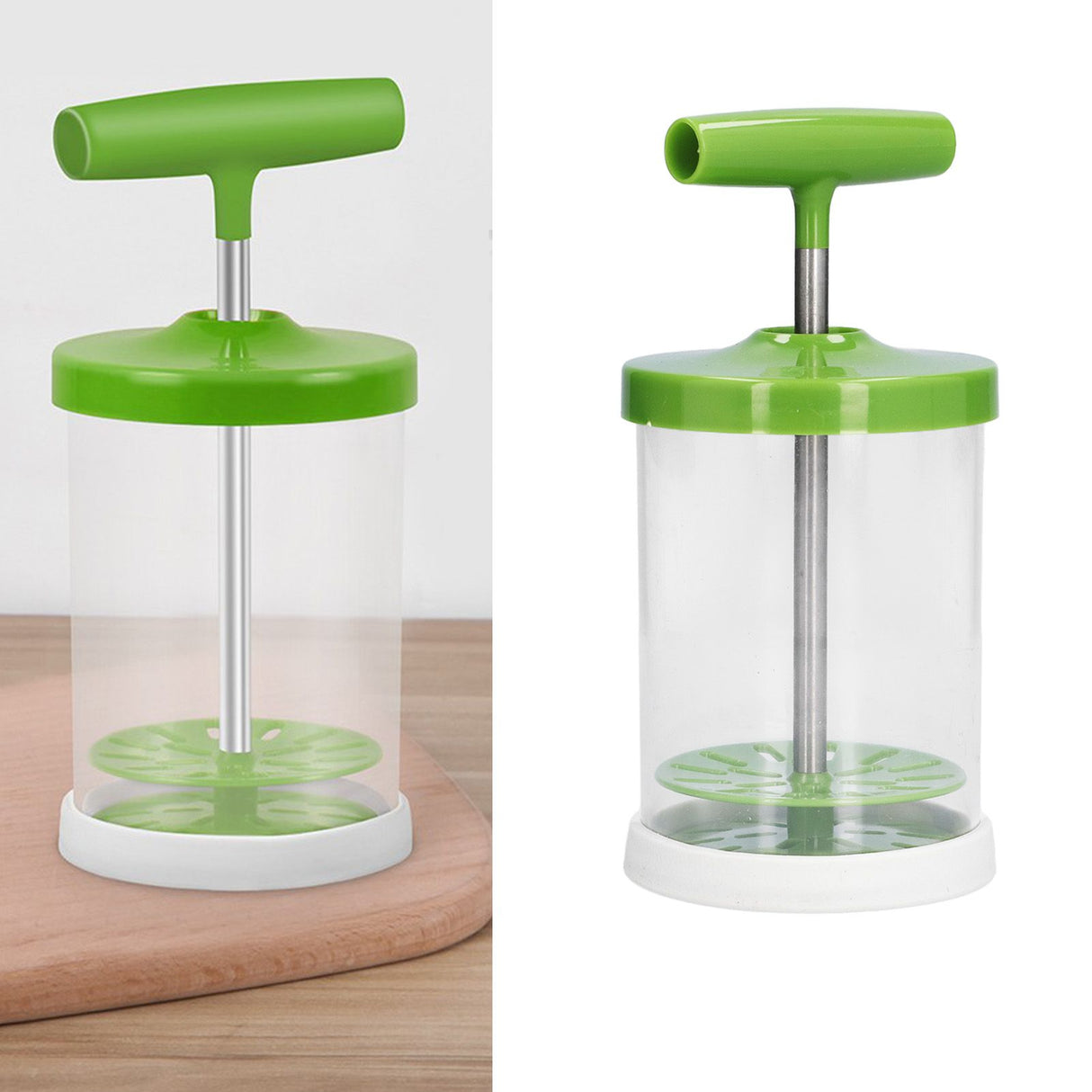 Manual Milk Frother Creamer DIY Hand Cream Mixer Cake Hand Pump Frother for Kitchen Baking