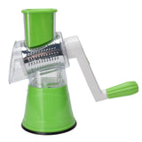 Cheese Grater Multifunctional Handheld Cheese Shredder with Grinding Cutting Slicing Knife Barrel for Fruits Potatoes - Low Angle