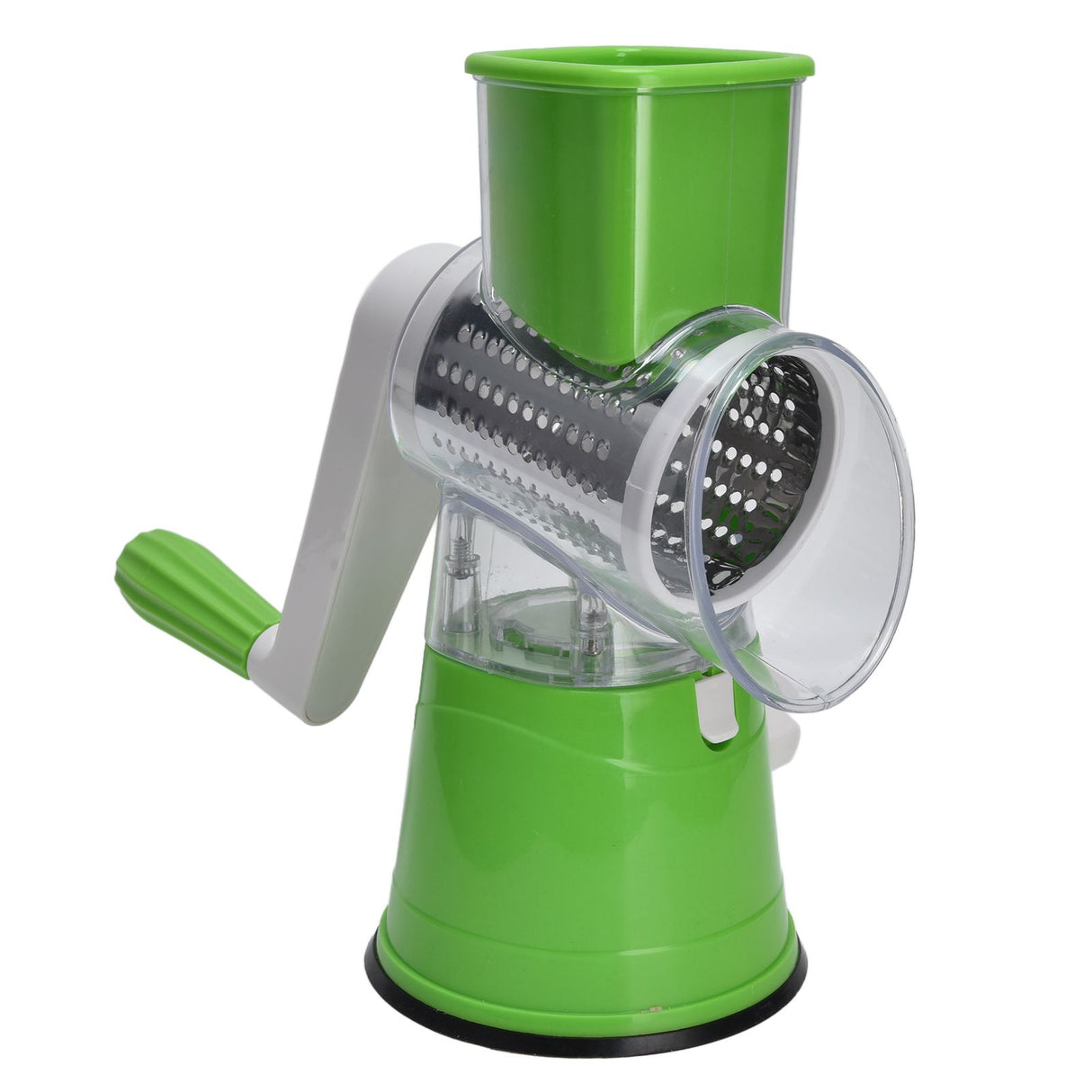 Cheese Grater Multifunctional Handheld Cheese Shredder with Grinding Cutting Slicing Knife Barrel for Fruits Potatoes