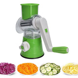 Cheese Grater Multifunctional Handheld Cheese Shredder with Grinding Cutting Slicing Knife Barrel for Fruits Potatoes