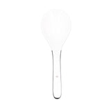 Large Porcelain Spoon White Multipurpose Long Handle Ceramic Porridge Spoon for Home Restaurant - 45-Degree Angle