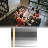 10 Pairs Chinese Chopsticks 9.5 Inch Fiberglass Chopsticks Reusable Dishwasher Safe Chopsticks - Extra Image
