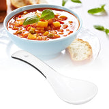 4PCS White Ceramic Spoon Coffee Scoop Dessert Ice Cream Scoop Tableware Spoon for Kitchen - Extra Image