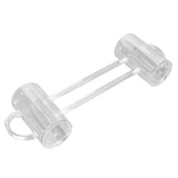 Beer Mug Siamese Anti Drop Exquisite Ergonomics Handle Glass Beer Stein with Connection Tubes for KTV Bar Home Parties - Side View