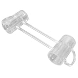 Beer Mug Siamese Anti Drop Exquisite Ergonomics Handle Glass Beer Stein with Connection Tubes for KTV Bar Home Parties - Close-Up Angle