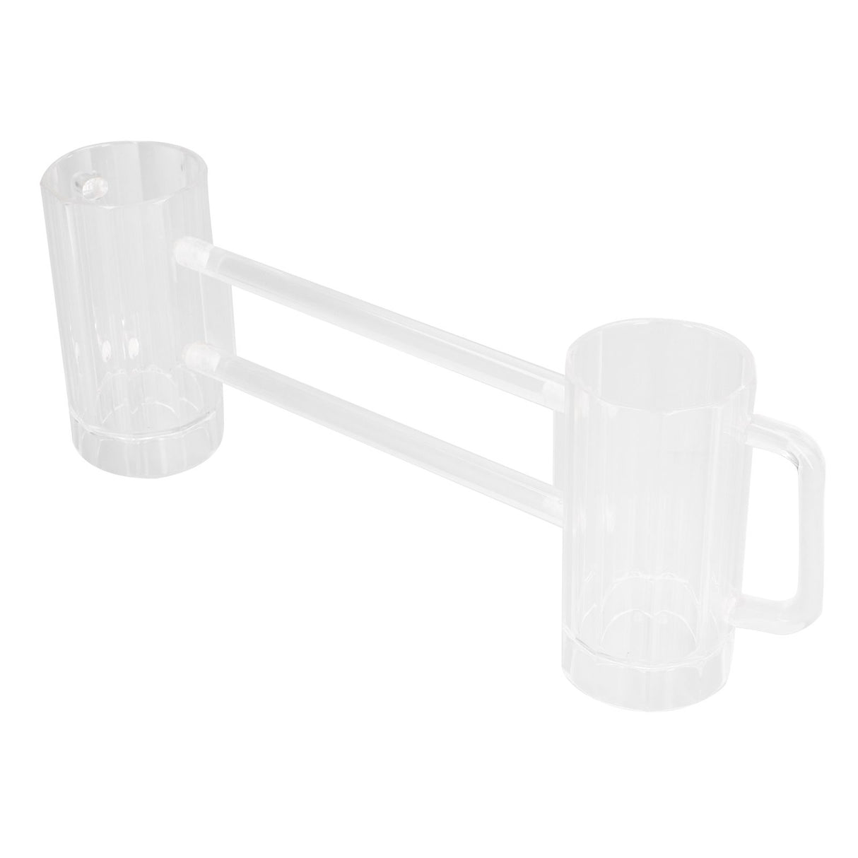 Beer Mug Acrylic Double Conjoined Beer Glass with Handle for Bar KTV Game Competition 430ml / 14.5oz