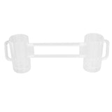 Beer Mug Acrylic Double Conjoined Beer Glass with Handle for Bar KTV Game Competition 430ml / 14.5oz - Rear View