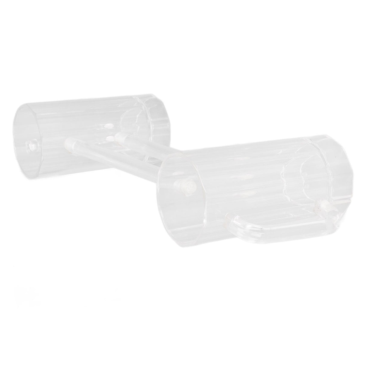 Beer Mug Acrylic Double Conjoined Beer Glass with Handle for Bar KTV Game Competition 430ml / 14.5oz
